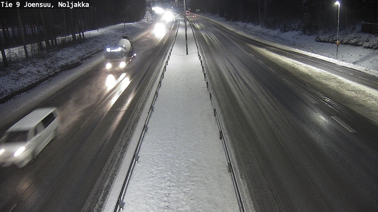 Weather Camera Image Väg 9 Joensuu, Noljakka, Joensuu, Pohjois-Karjala