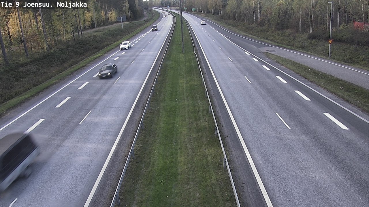 Weather Camera Image Väg 9 Joensuu, Noljakka, Joensuu, Pohjois-Karjala