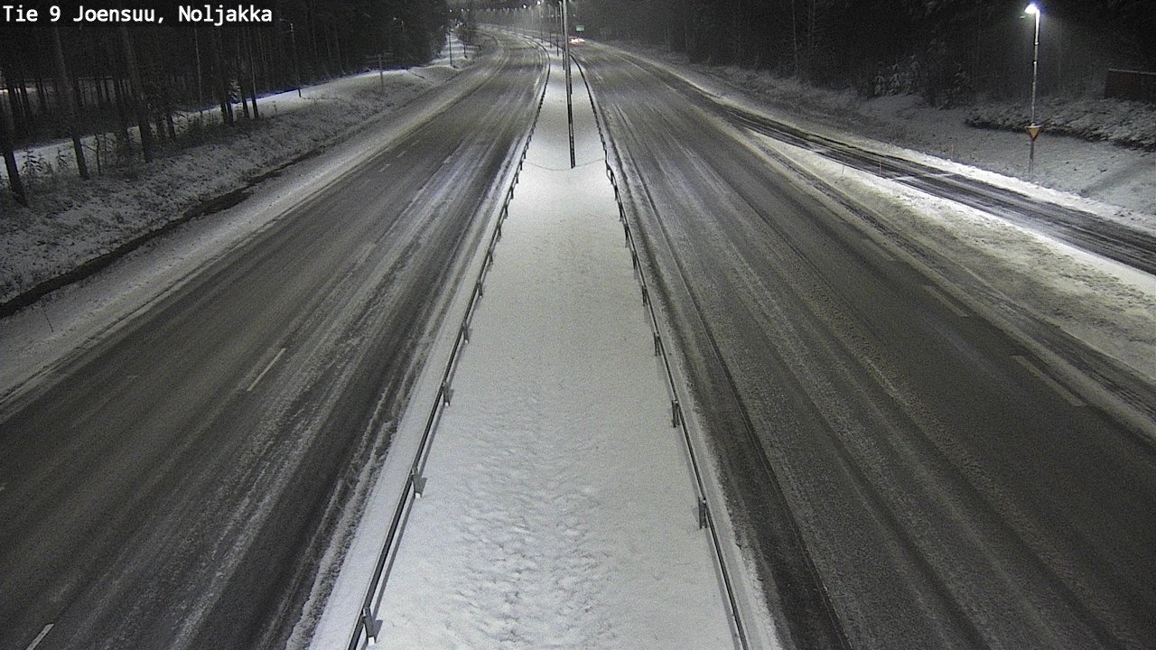 Weather Camera Image Väg 9 Joensuu, Noljakka, Joensuu, Pohjois-Karjala