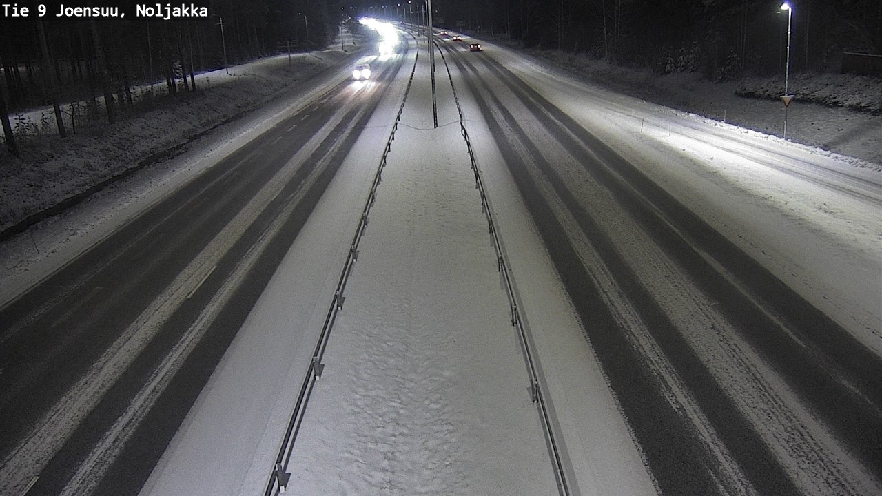 Weather Camera Image Väg 9 Joensuu, Noljakka, Joensuu, Pohjois-Karjala