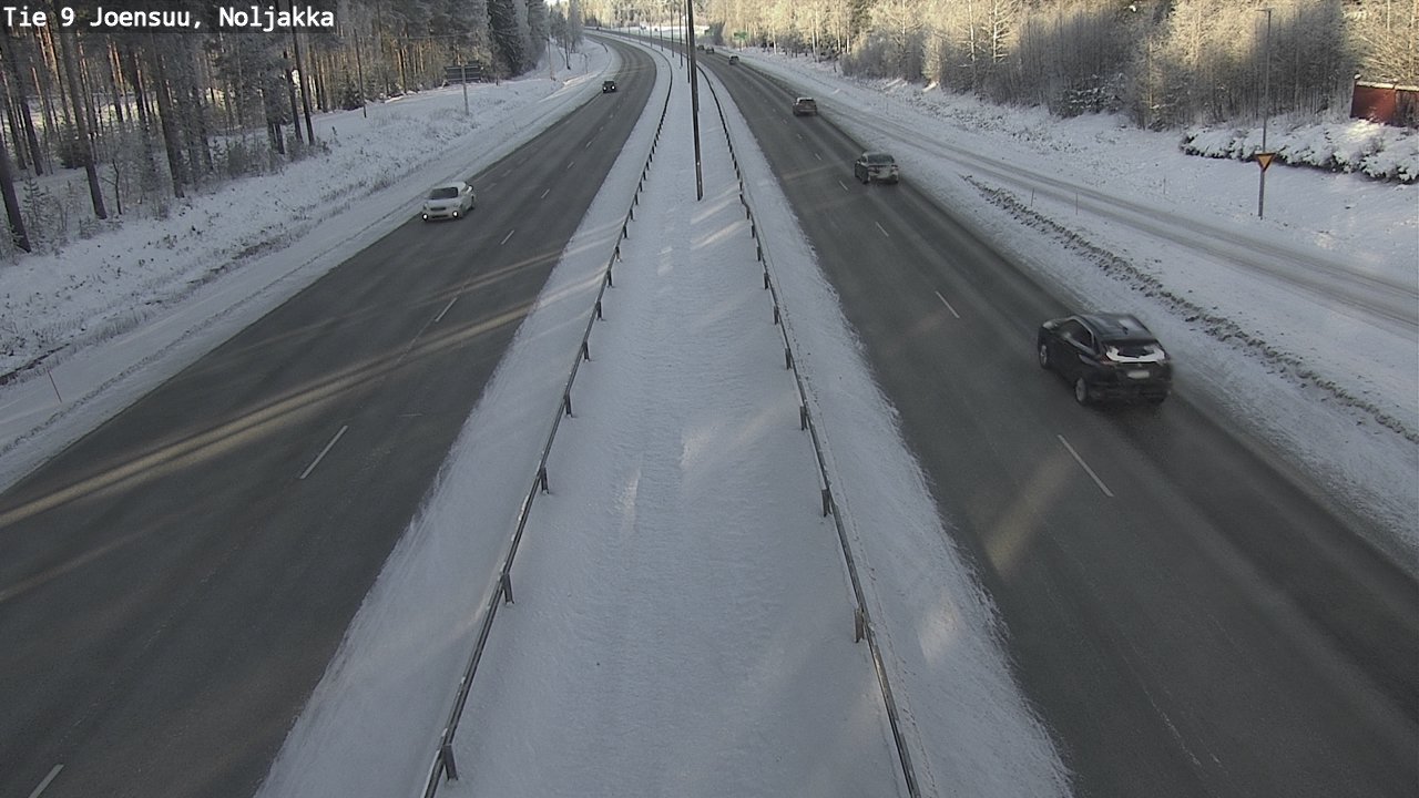 Weather Camera Image Väg 9 Joensuu, Noljakka, Joensuu, Pohjois-Karjala