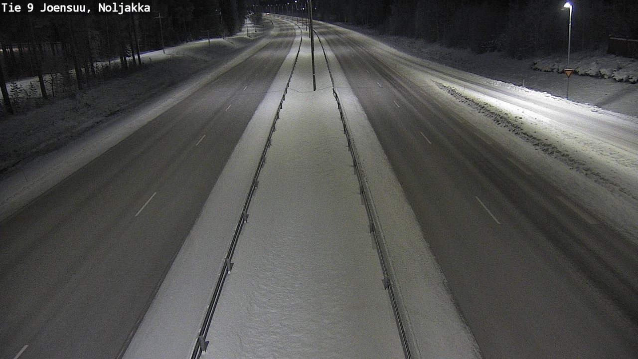 Weather Camera Image Väg 9 Joensuu, Noljakka, Joensuu, Pohjois-Karjala