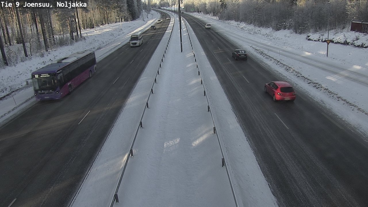 Weather Camera Image Road 9 Joensuu, Noljakka, Joensuu, Pohjois-Karjala