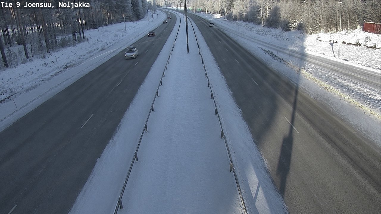 Weather Camera Image Väg 9 Joensuu, Noljakka, Joensuu, Pohjois-Karjala