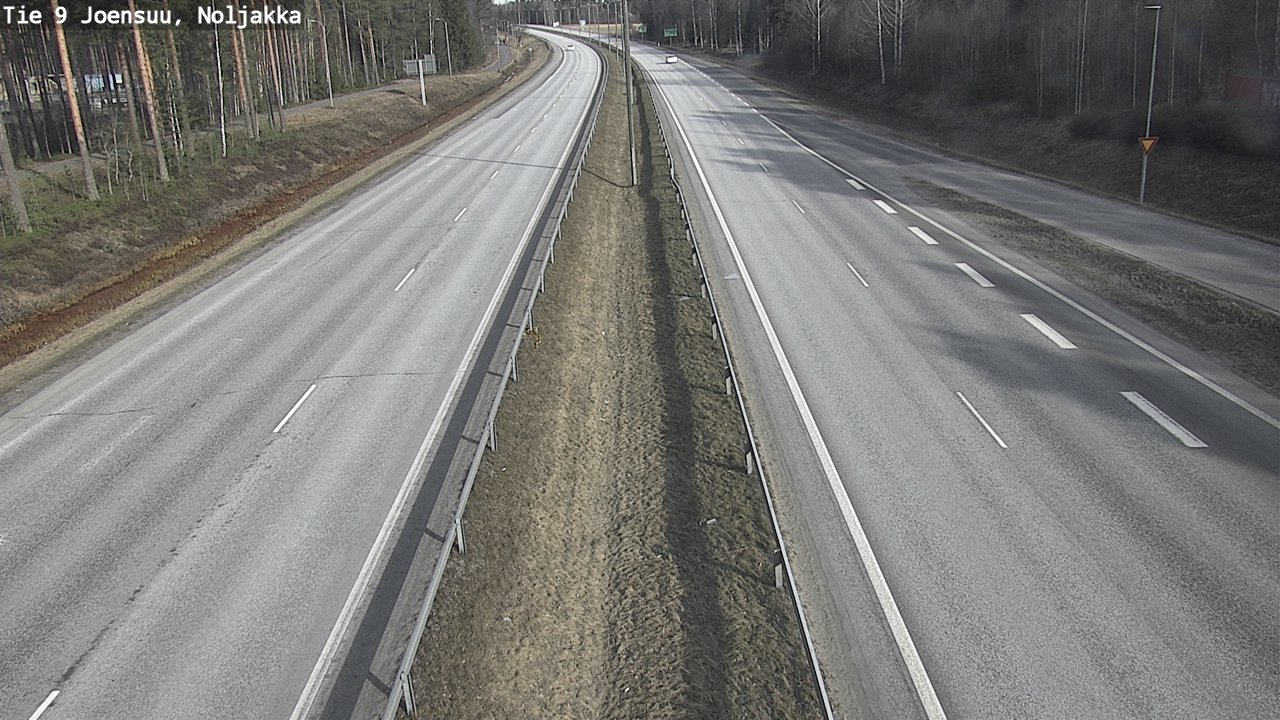 Weather Camera Image Väg 9 Joensuu, Noljakka, Joensuu, Pohjois-Karjala