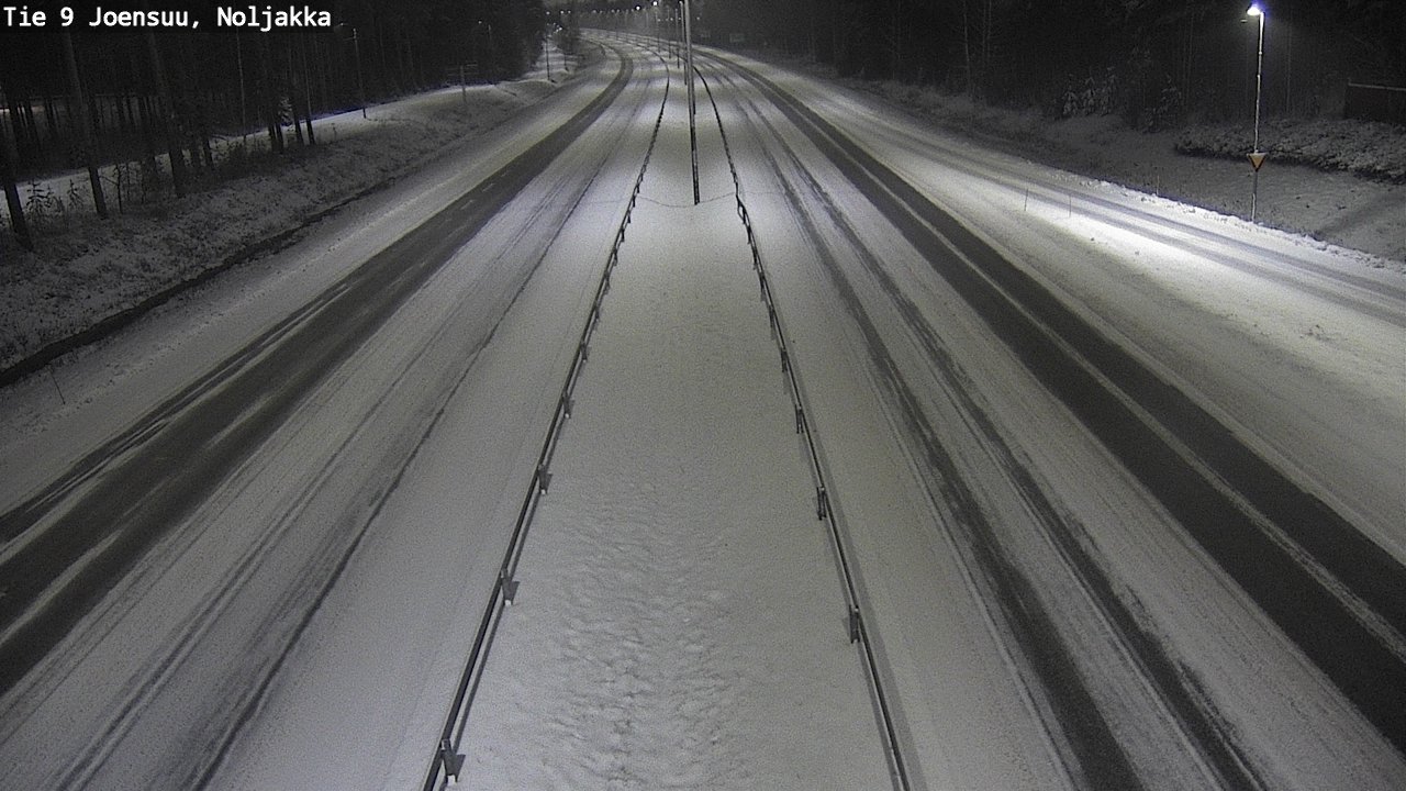 Weather Camera Image Väg 9 Joensuu, Noljakka, Joensuu, Pohjois-Karjala