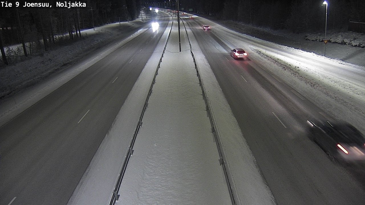 Weather Camera Image Väg 9 Joensuu, Noljakka, Joensuu, Pohjois-Karjala