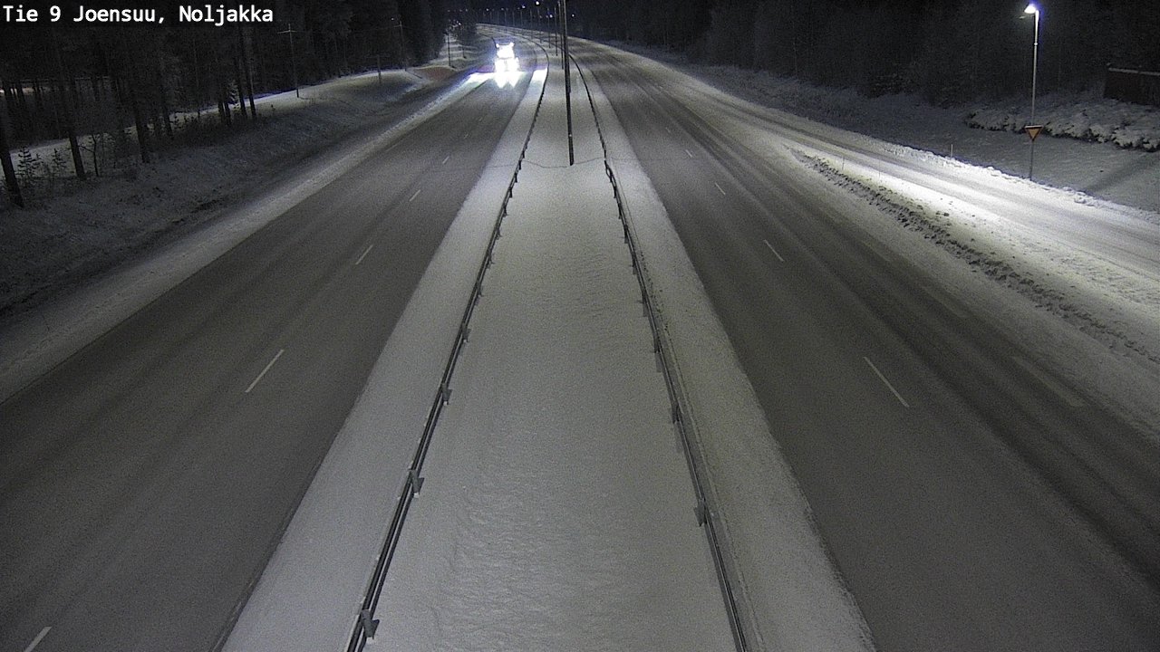 Weather Camera Image Väg 9 Joensuu, Noljakka, Joensuu, Pohjois-Karjala