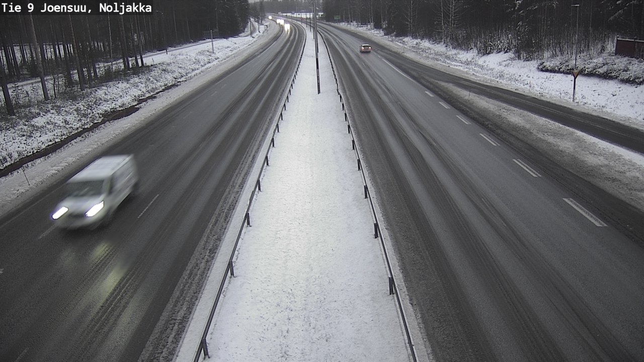 Weather Camera Image Väg 9 Joensuu, Noljakka, Joensuu, Pohjois-Karjala
