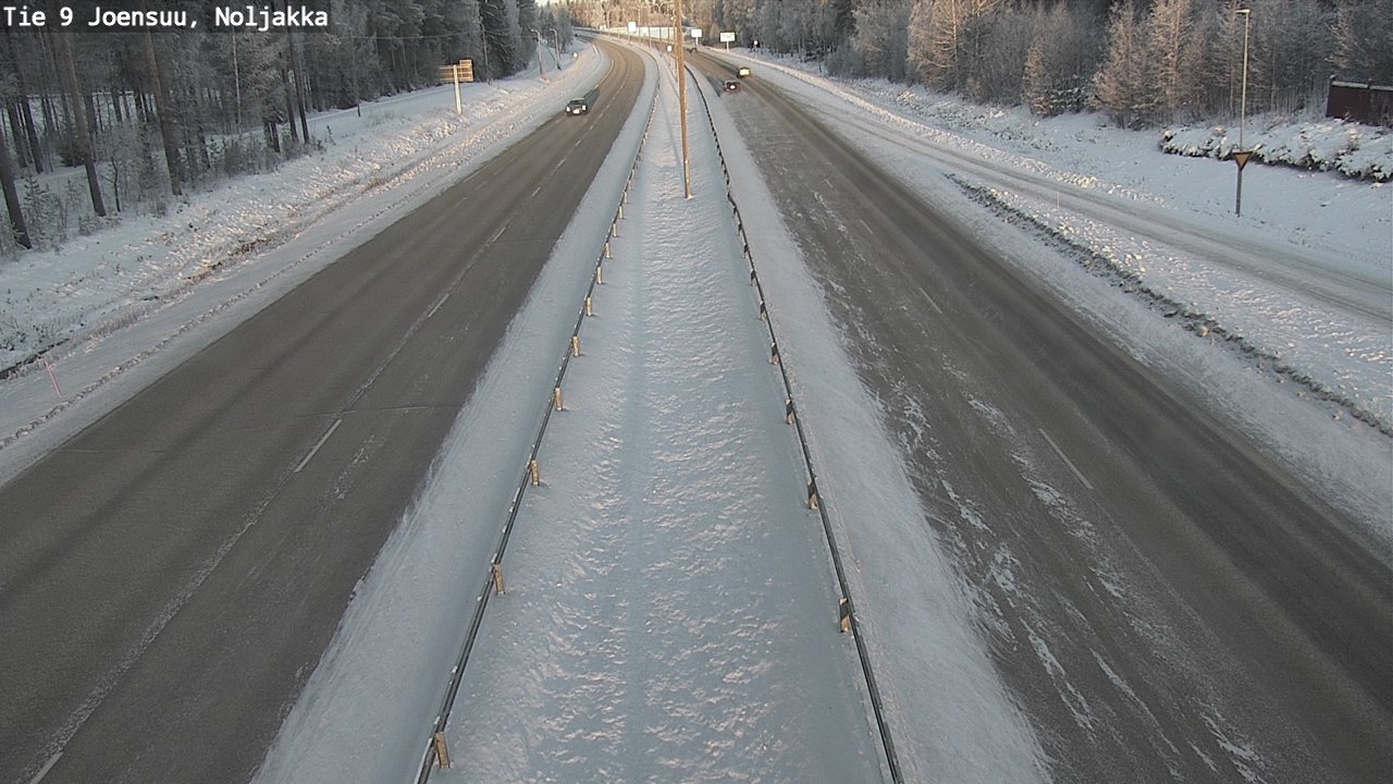 Weather Camera Image Väg 9 Joensuu, Noljakka, Joensuu, Pohjois-Karjala