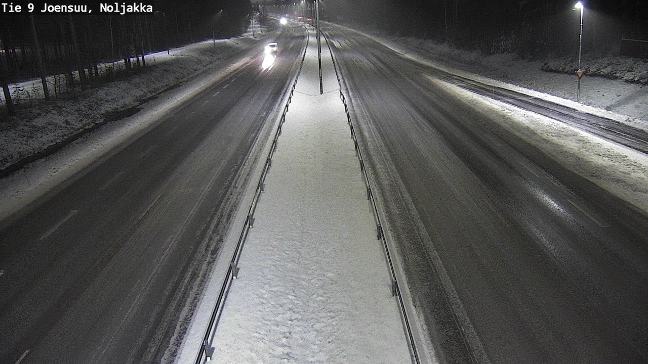 Weather Camera Image Väg 9 Joensuu, Noljakka, Joensuu, Pohjois-Karjala