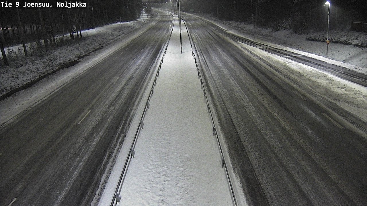 Weather Camera Image Väg 9 Joensuu, Noljakka, Joensuu, Pohjois-Karjala