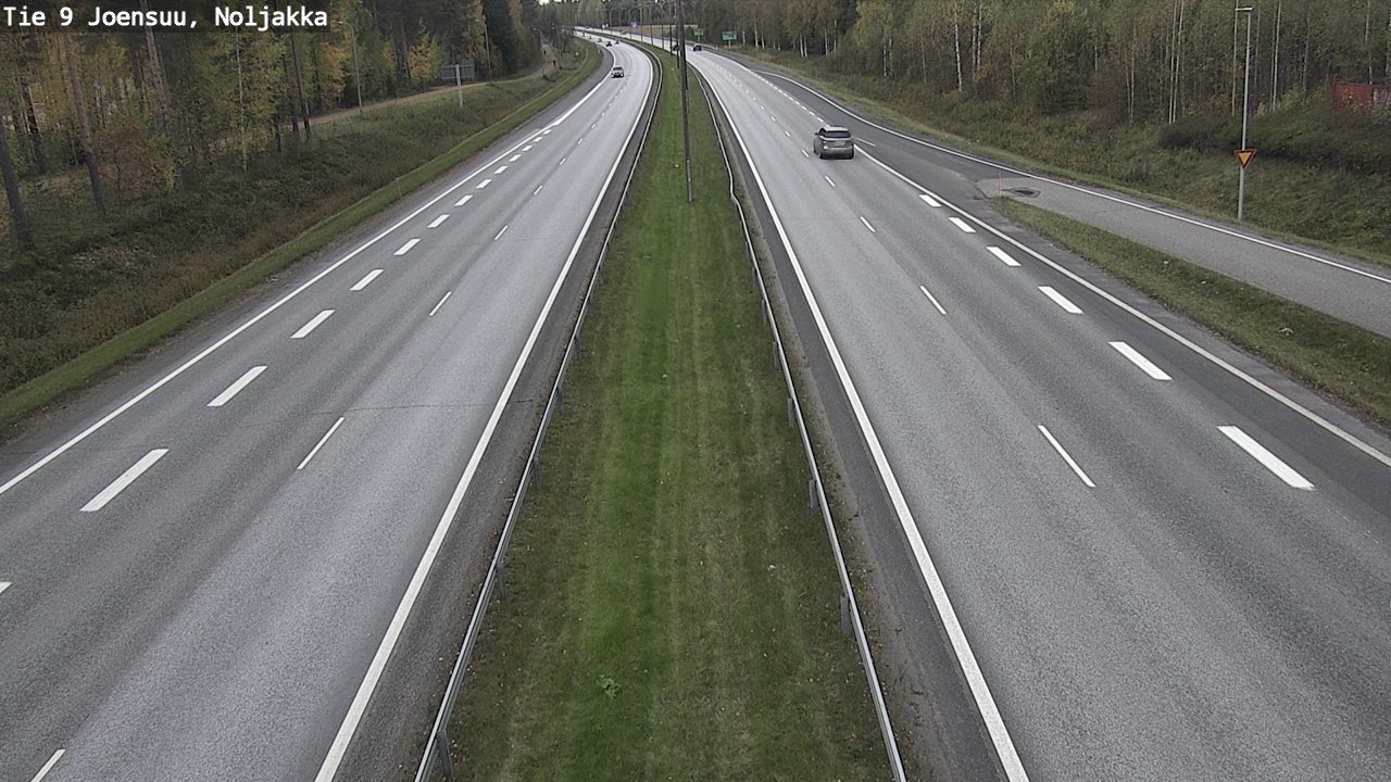Weather Camera Image Väg 9 Joensuu, Noljakka, Joensuu, Pohjois-Karjala
