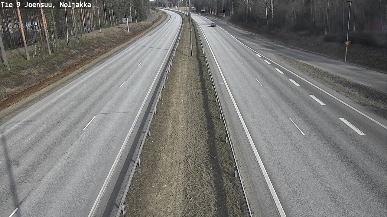 Weather Camera Image Väg 9 Joensuu, Noljakka, Joensuu, Pohjois-Karjala