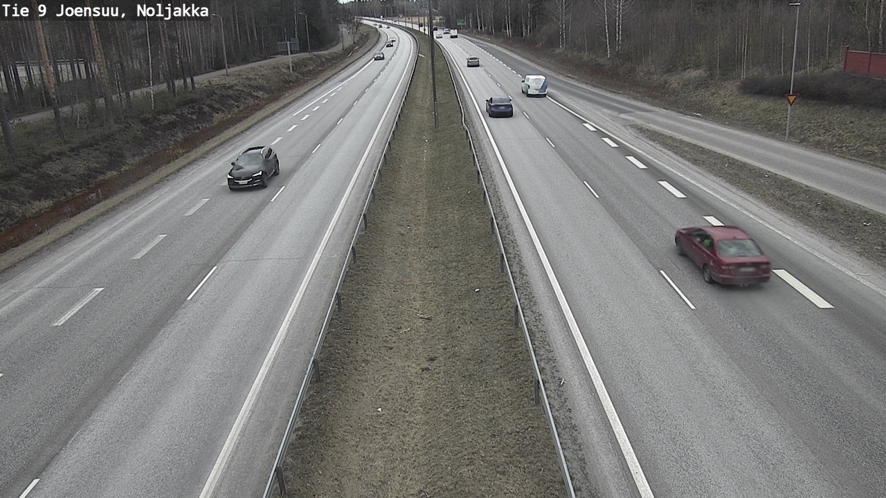 Weather Camera Image Road 9 Joensuu, Noljakka, Joensuu, Pohjois-Karjala