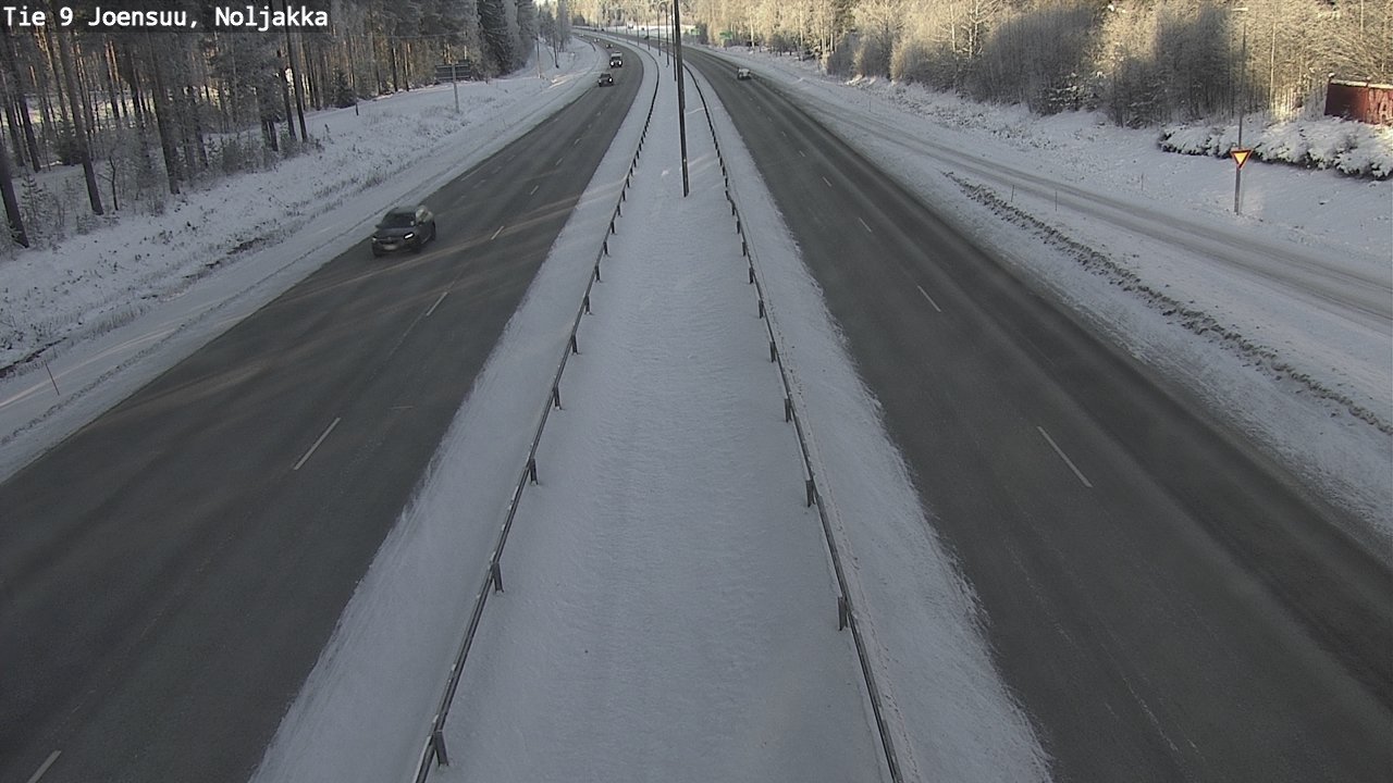Weather Camera Image Väg 9 Joensuu, Noljakka, Joensuu, Pohjois-Karjala
