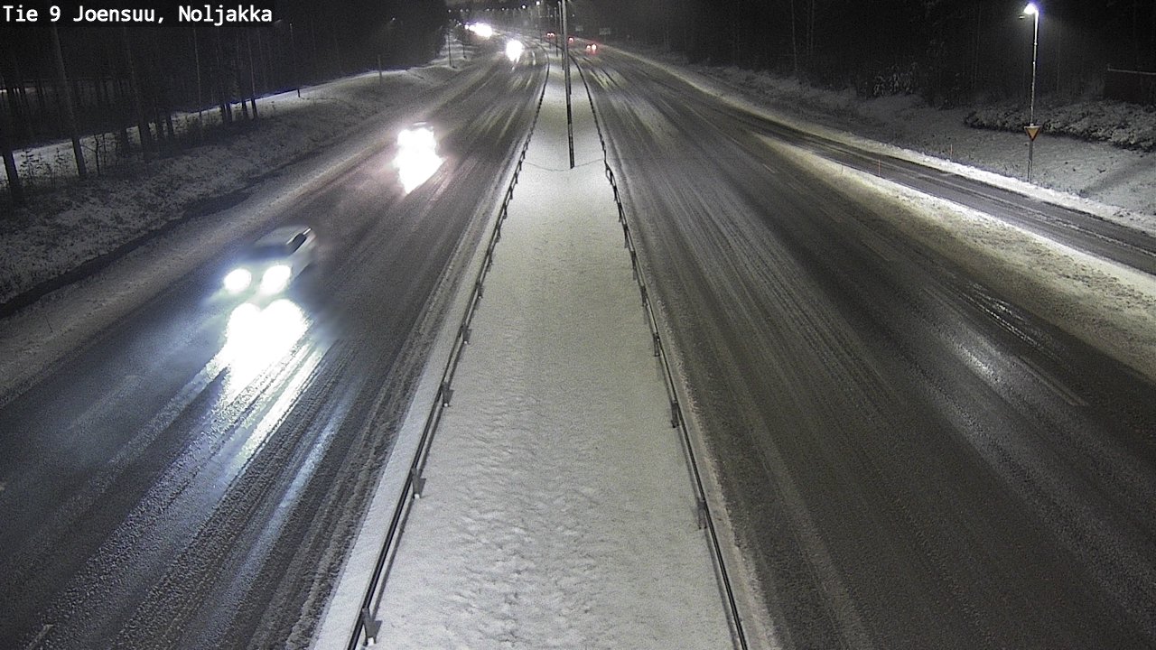 Weather Camera Image Väg 9 Joensuu, Noljakka, Joensuu, Pohjois-Karjala