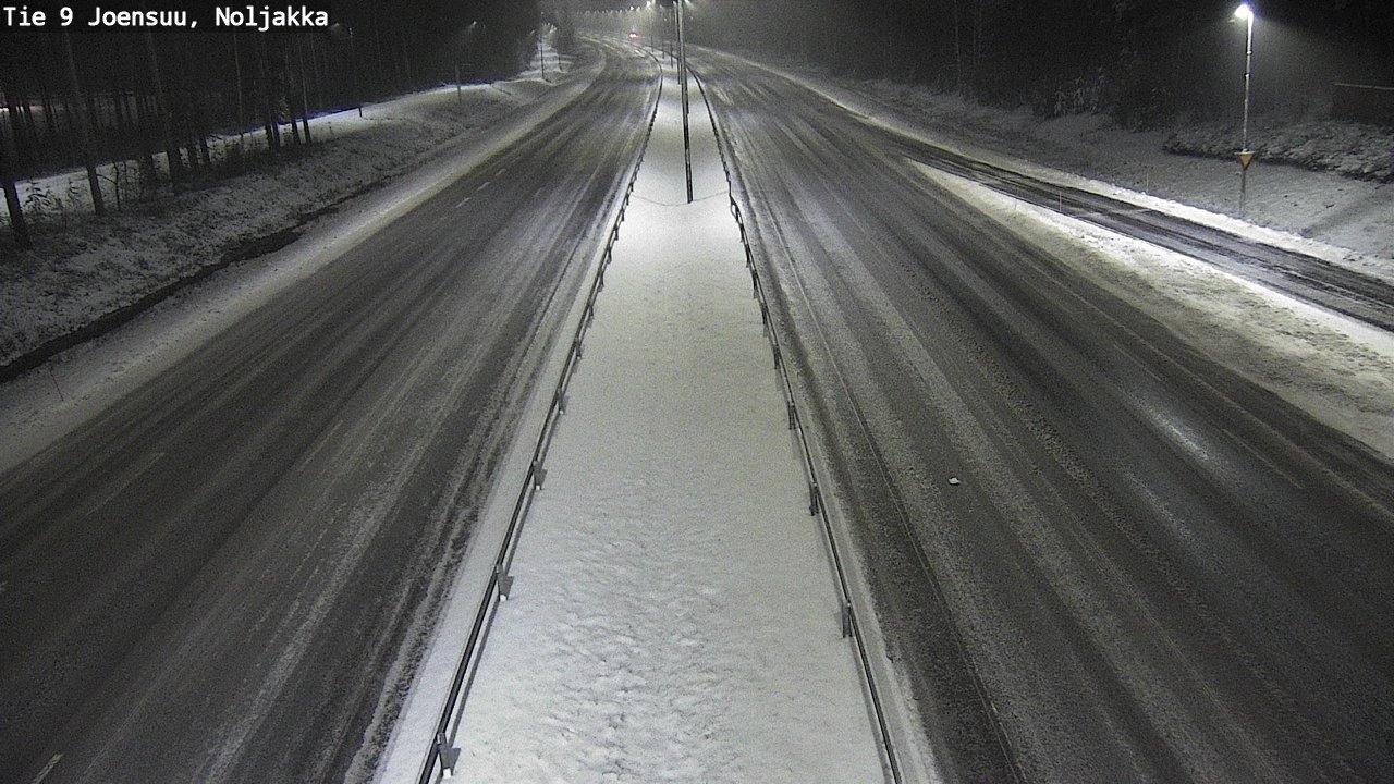 Weather Camera Image Väg 9 Joensuu, Noljakka, Joensuu, Pohjois-Karjala