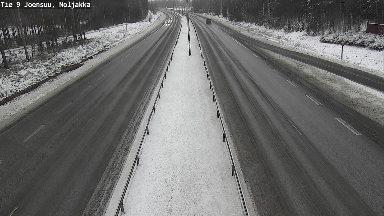 Weather Camera Image Väg 9 Joensuu, Noljakka, Joensuu, Pohjois-Karjala