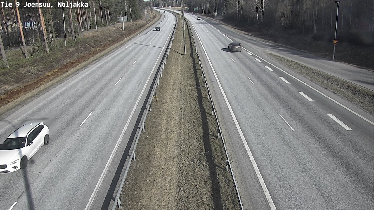 Weather Camera Image Väg 9 Joensuu, Noljakka, Joensuu, Pohjois-Karjala