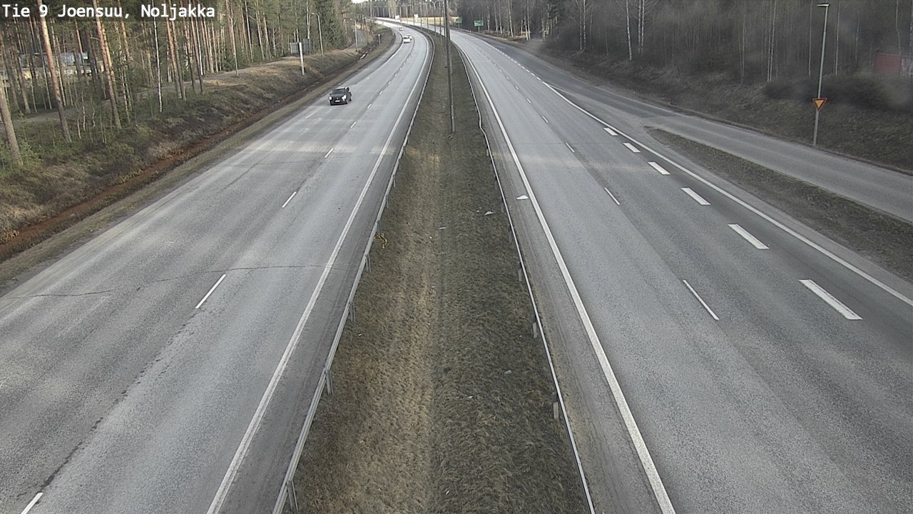 Weather Camera Image Väg 9 Joensuu, Noljakka, Joensuu, Pohjois-Karjala
