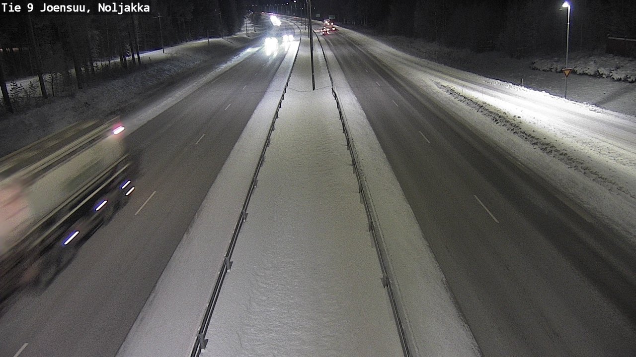 Weather Camera Image Väg 9 Joensuu, Noljakka, Joensuu, Pohjois-Karjala
