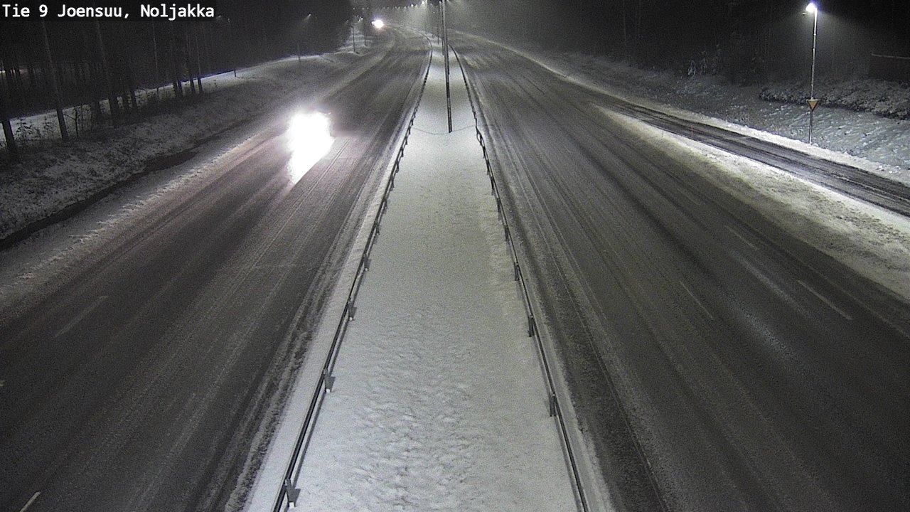 Weather Camera Image Väg 9 Joensuu, Noljakka, Joensuu, Pohjois-Karjala