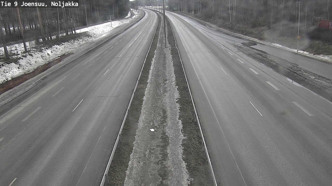 Weather Camera Image Road 9 Joensuu, Noljakka, Joensuu, Pohjois-Karjala