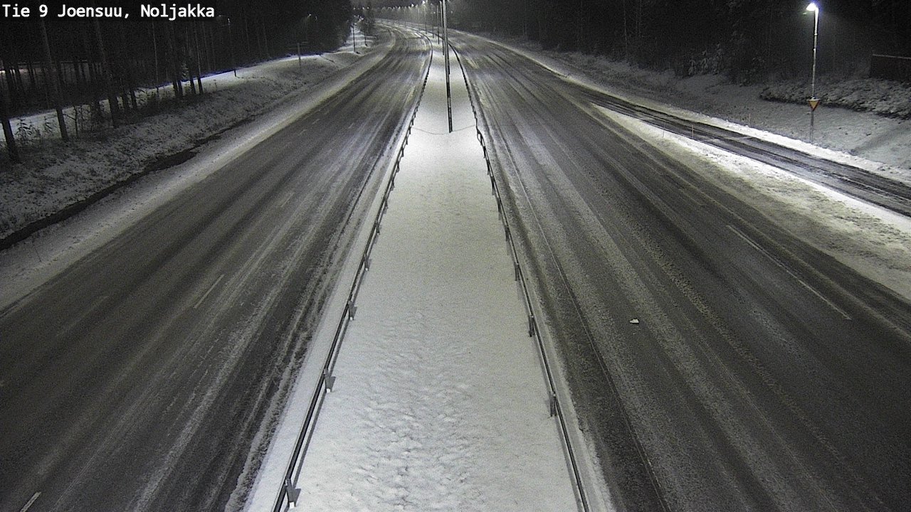 Weather Camera Image Väg 9 Joensuu, Noljakka, Joensuu, Pohjois-Karjala