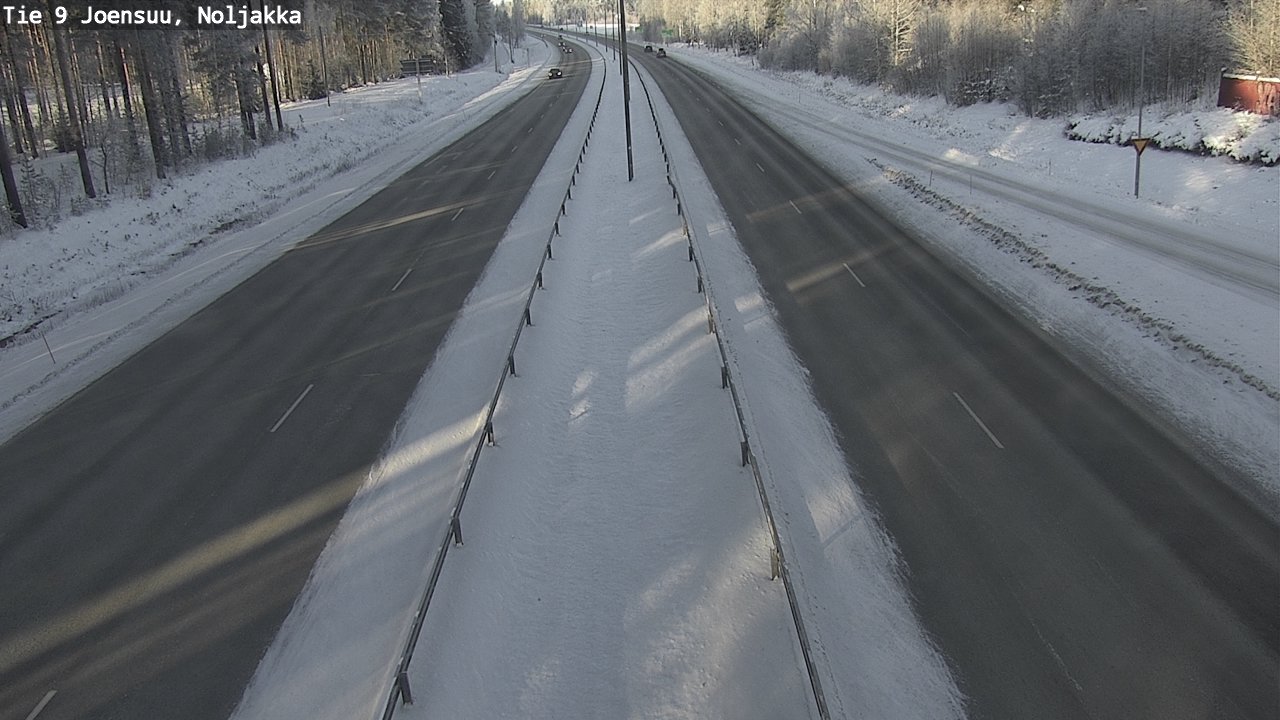 Weather Camera Image Väg 9 Joensuu, Noljakka, Joensuu, Pohjois-Karjala