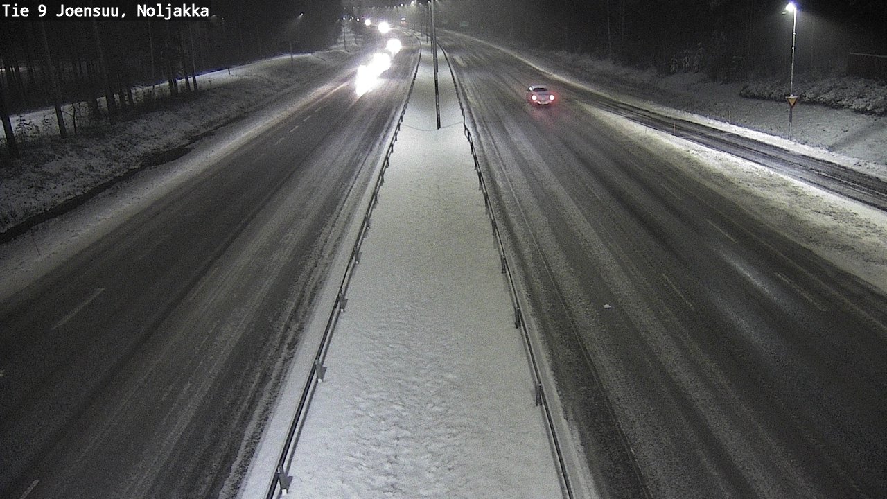 Weather Camera Image Väg 9 Joensuu, Noljakka, Joensuu, Pohjois-Karjala