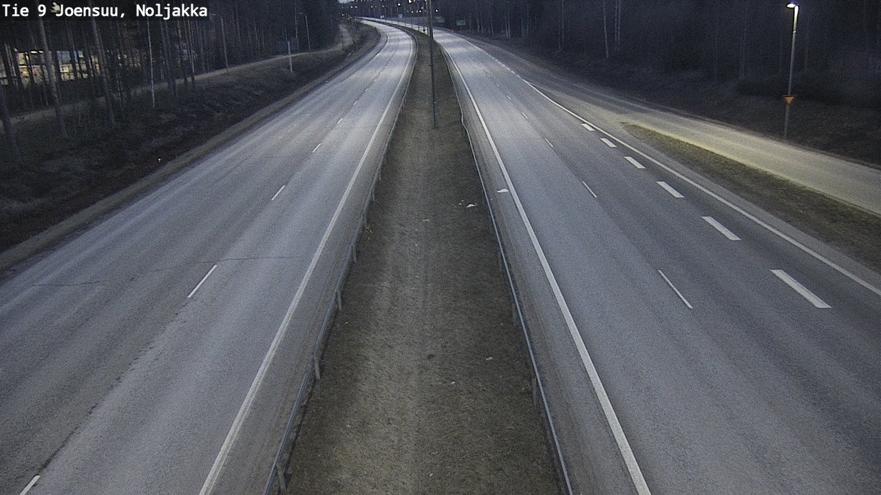 Weather Camera Image Väg 9 Joensuu, Noljakka, Joensuu, Pohjois-Karjala
