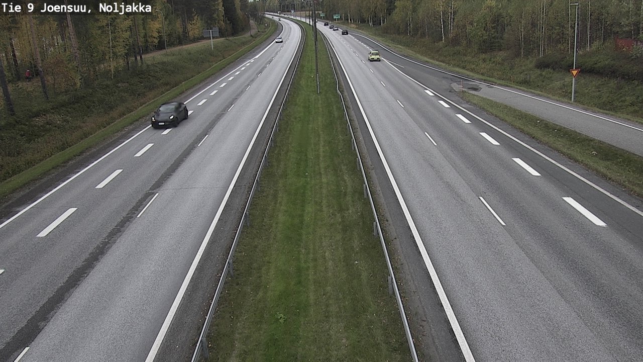 Weather Camera Image Väg 9 Joensuu, Noljakka, Joensuu, Pohjois-Karjala