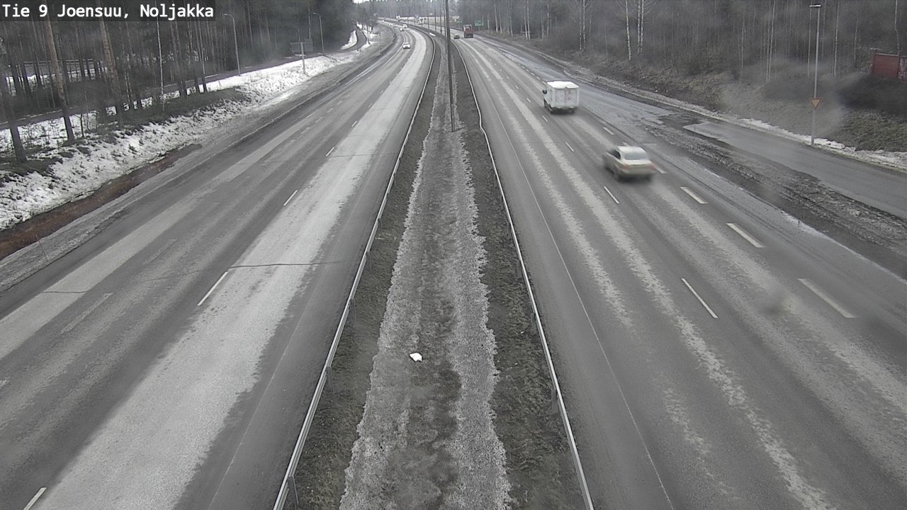 Weather Camera Image Road 9 Joensuu, Noljakka, Joensuu, Pohjois-Karjala