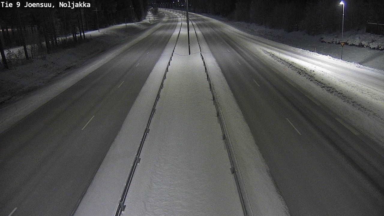 Weather Camera Image Väg 9 Joensuu, Noljakka, Joensuu, Pohjois-Karjala
