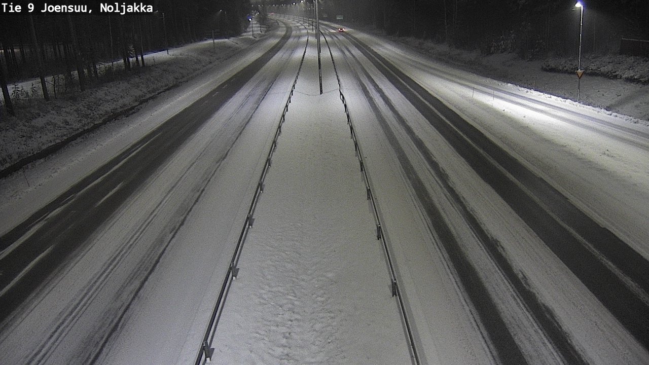 Weather Camera Image Väg 9 Joensuu, Noljakka, Joensuu, Pohjois-Karjala