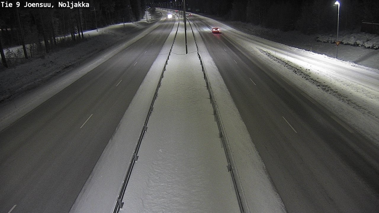 Weather Camera Image Väg 9 Joensuu, Noljakka, Joensuu, Pohjois-Karjala