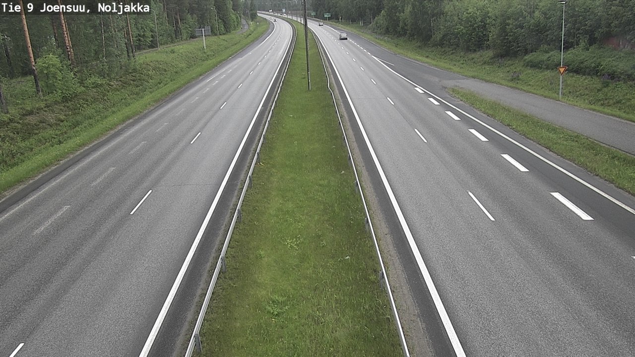 Weather Camera Image Road 9 Joensuu, Noljakka, Joensuu, Pohjois-Karjala