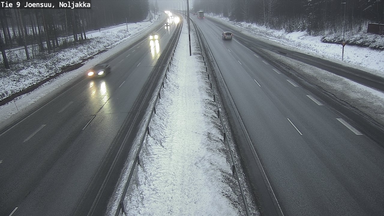 Weather Camera Image Väg 9 Joensuu, Noljakka, Joensuu, Pohjois-Karjala