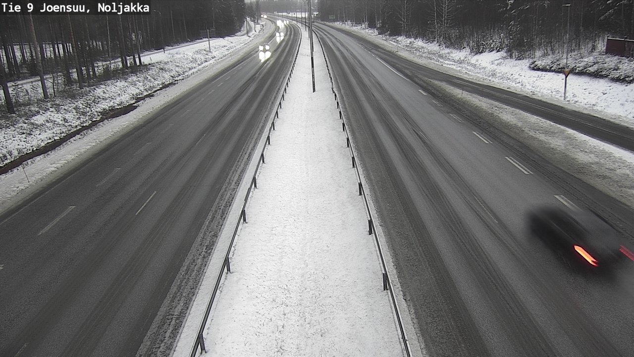 Weather Camera Image Väg 9 Joensuu, Noljakka, Joensuu, Pohjois-Karjala
