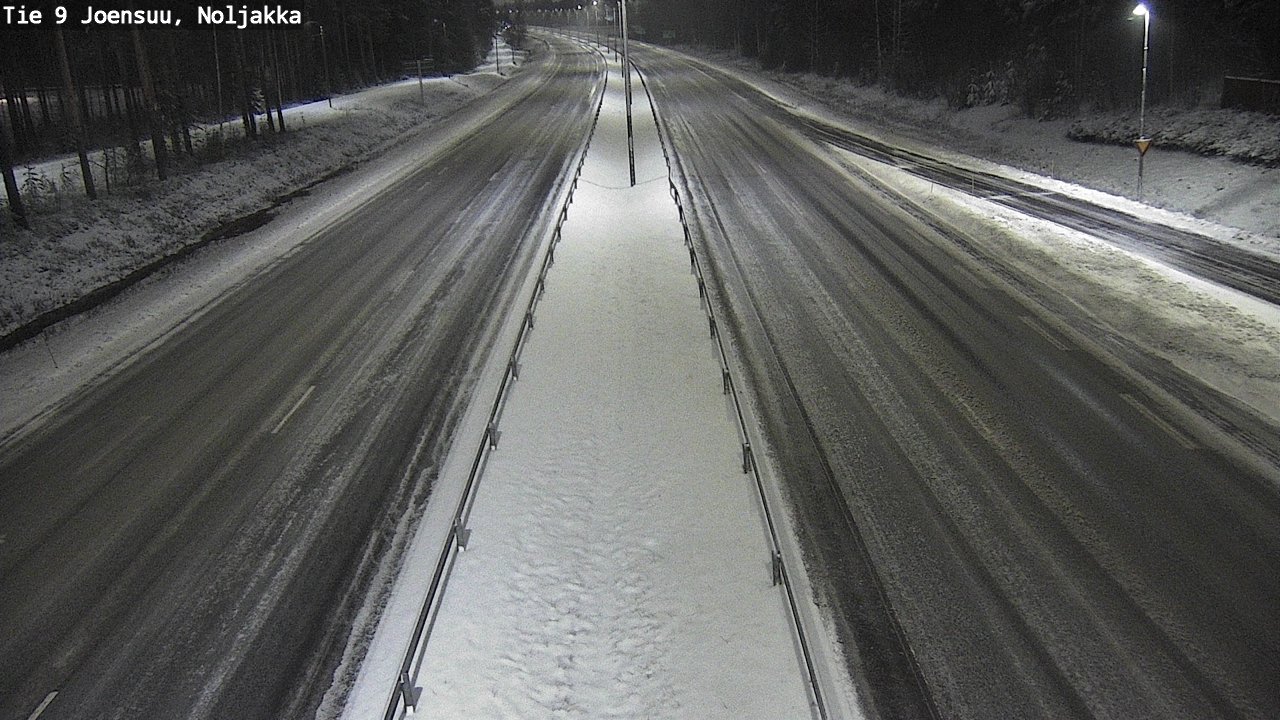 Weather Camera Image Väg 9 Joensuu, Noljakka, Joensuu, Pohjois-Karjala