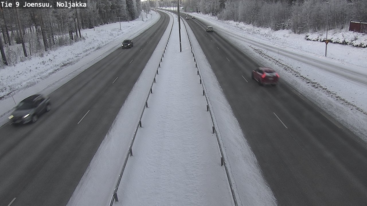 Weather Camera Image Väg 9 Joensuu, Noljakka, Joensuu, Pohjois-Karjala