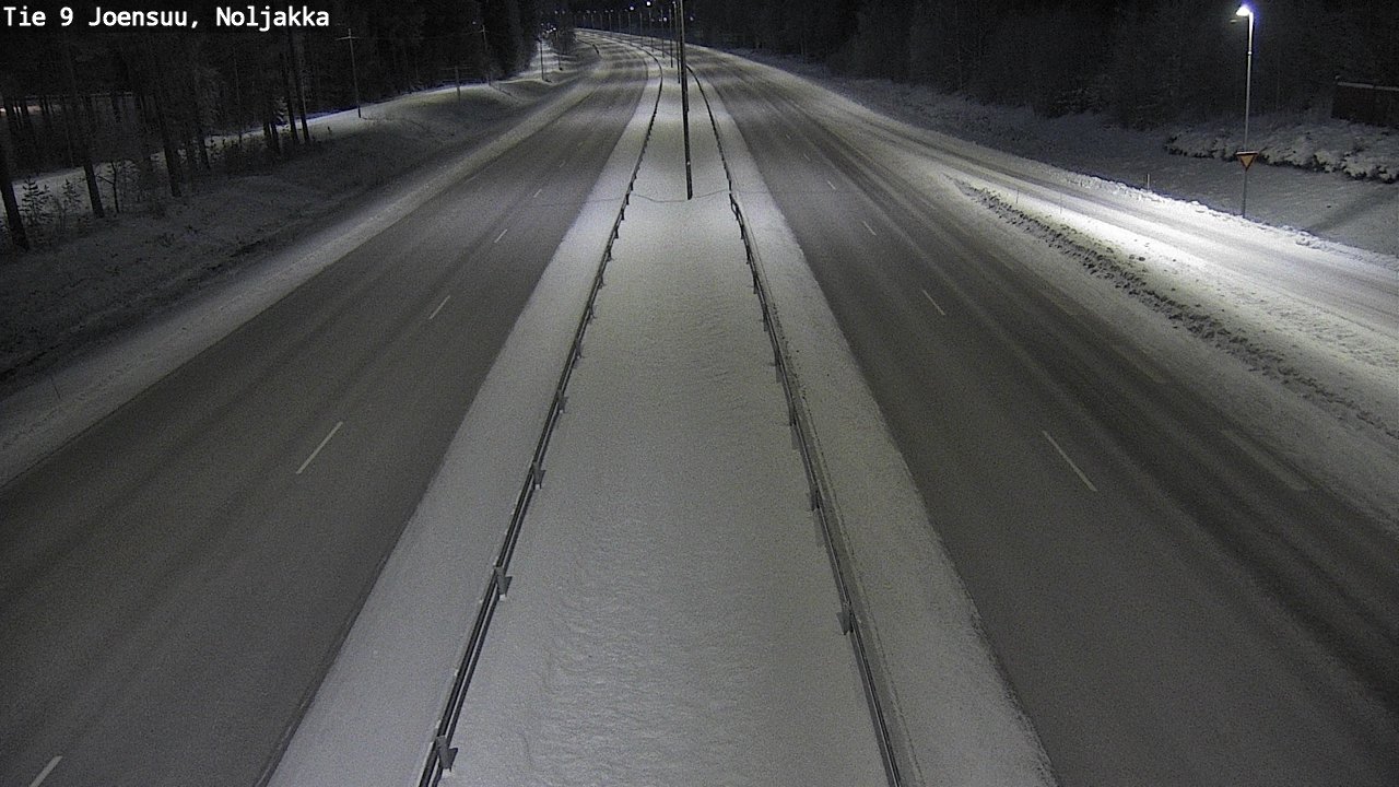 Weather Camera Image Väg 9 Joensuu, Noljakka, Joensuu, Pohjois-Karjala