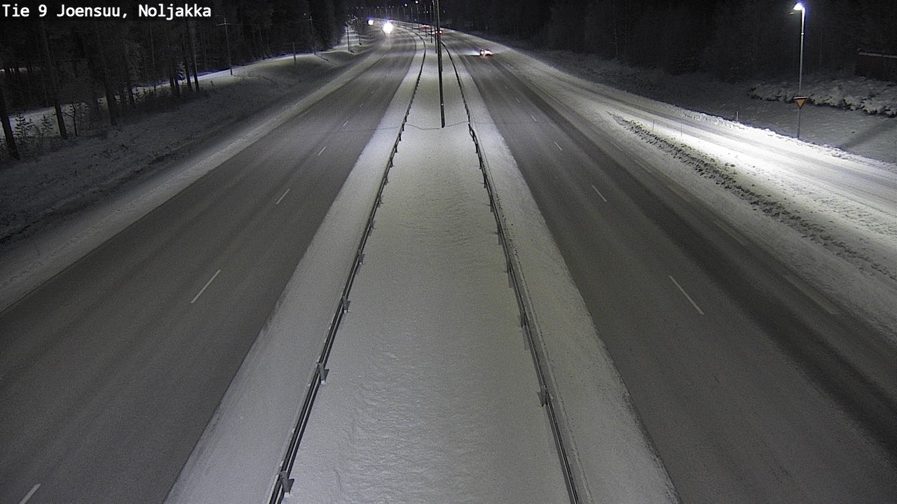 Weather Camera Image Väg 9 Joensuu, Noljakka, Joensuu, Pohjois-Karjala