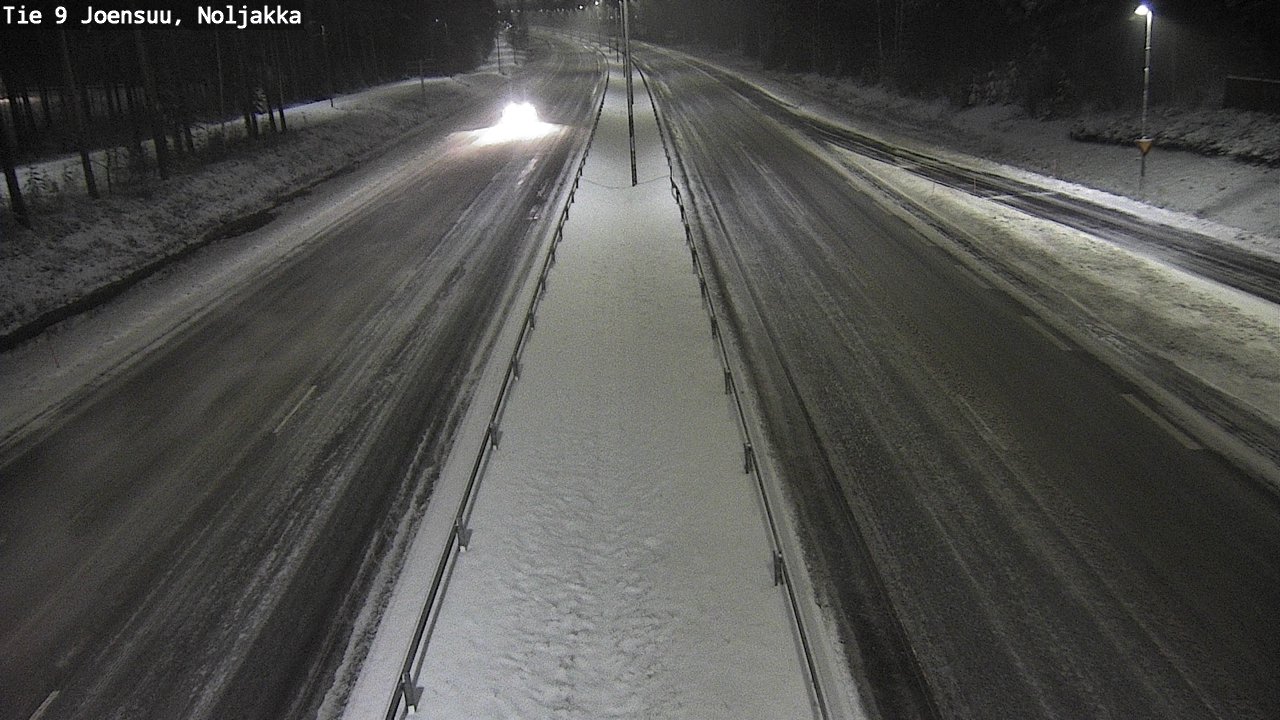 Weather Camera Image Väg 9 Joensuu, Noljakka, Joensuu, Pohjois-Karjala