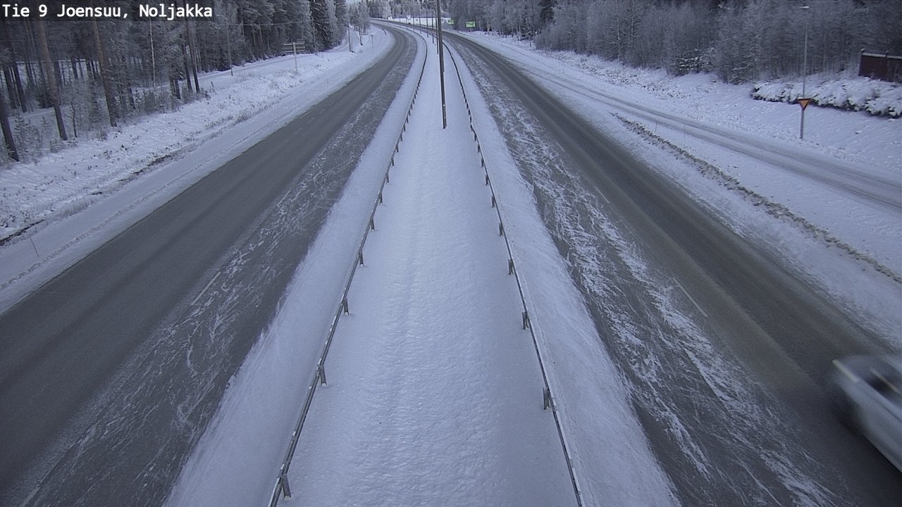 Weather Camera Image Väg 9 Joensuu, Noljakka, Joensuu, Pohjois-Karjala