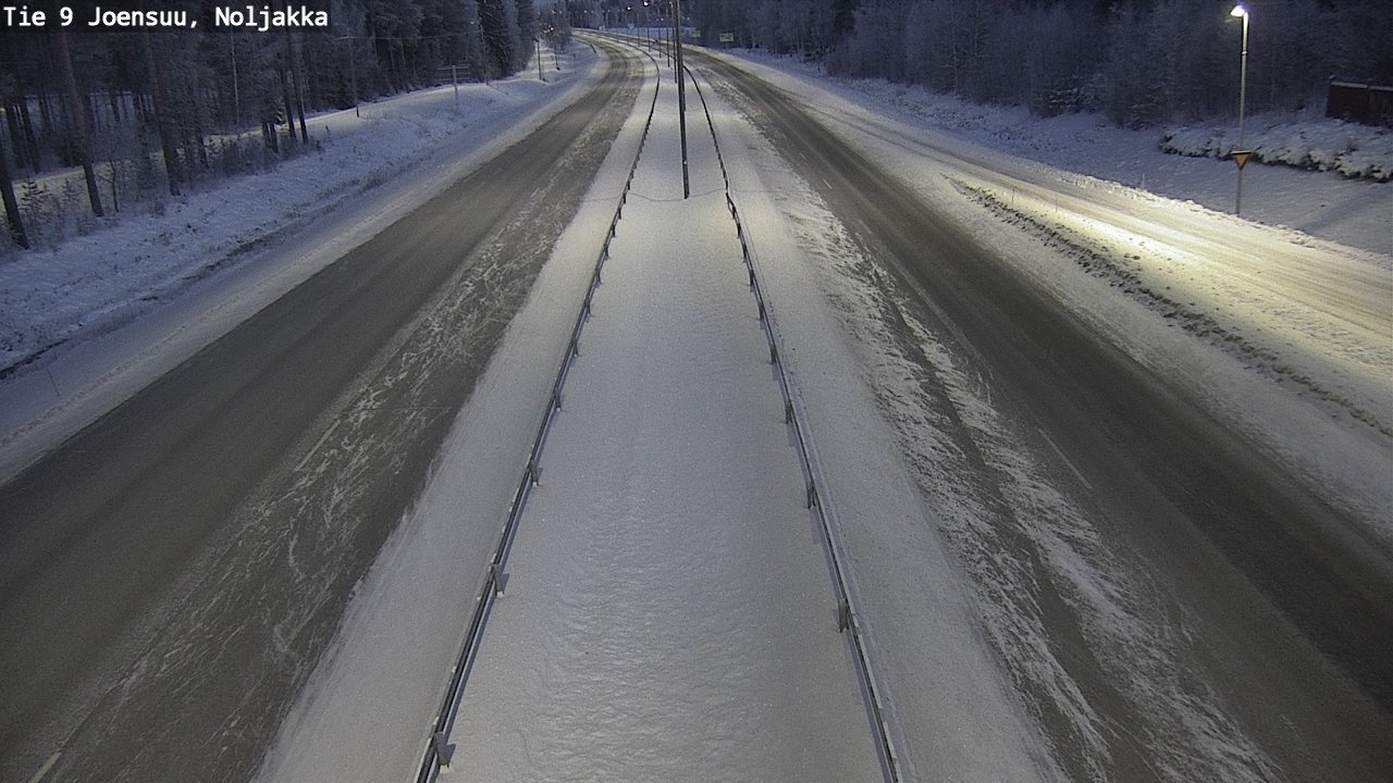 Weather Camera Image Väg 9 Joensuu, Noljakka, Joensuu, Pohjois-Karjala