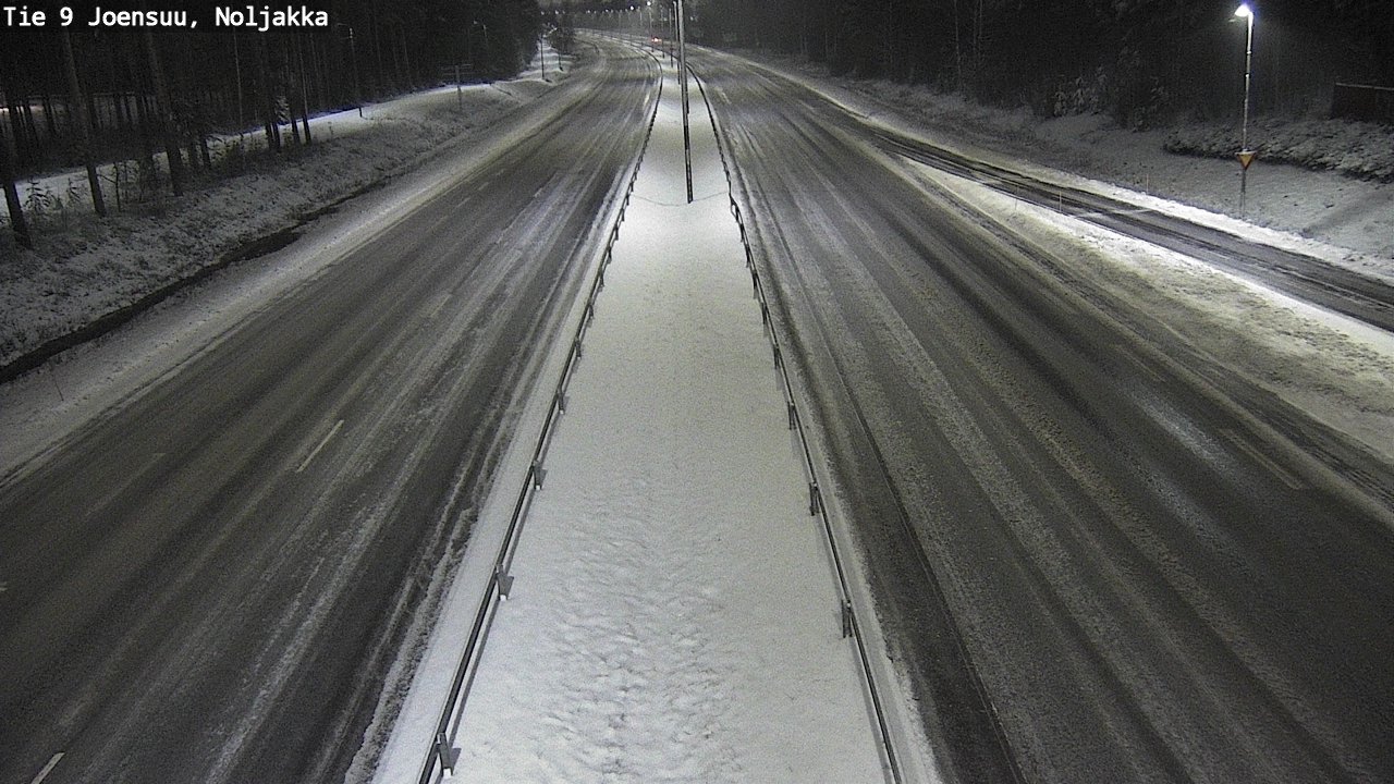 Weather Camera Image Väg 9 Joensuu, Noljakka, Joensuu, Pohjois-Karjala