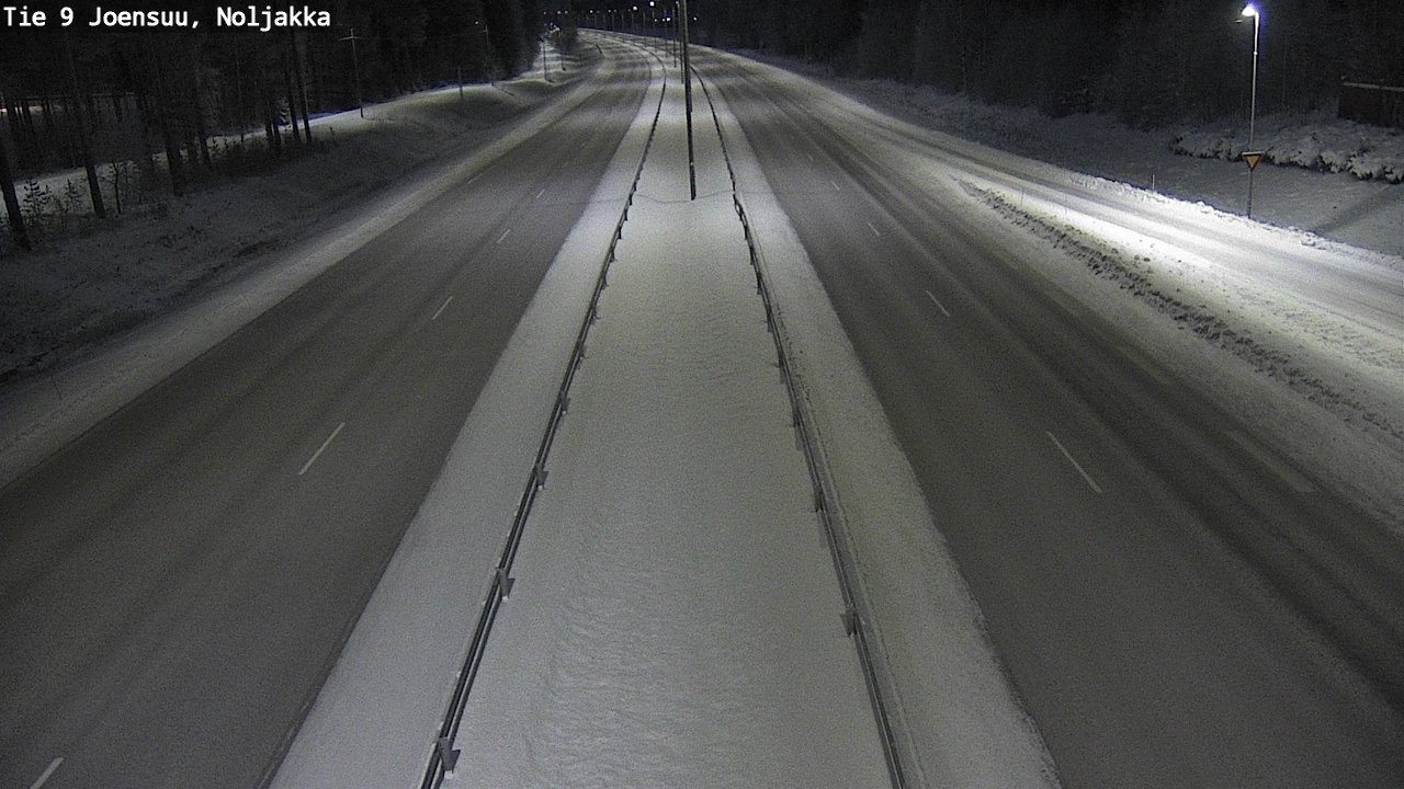 Weather Camera Image Väg 9 Joensuu, Noljakka, Joensuu, Pohjois-Karjala