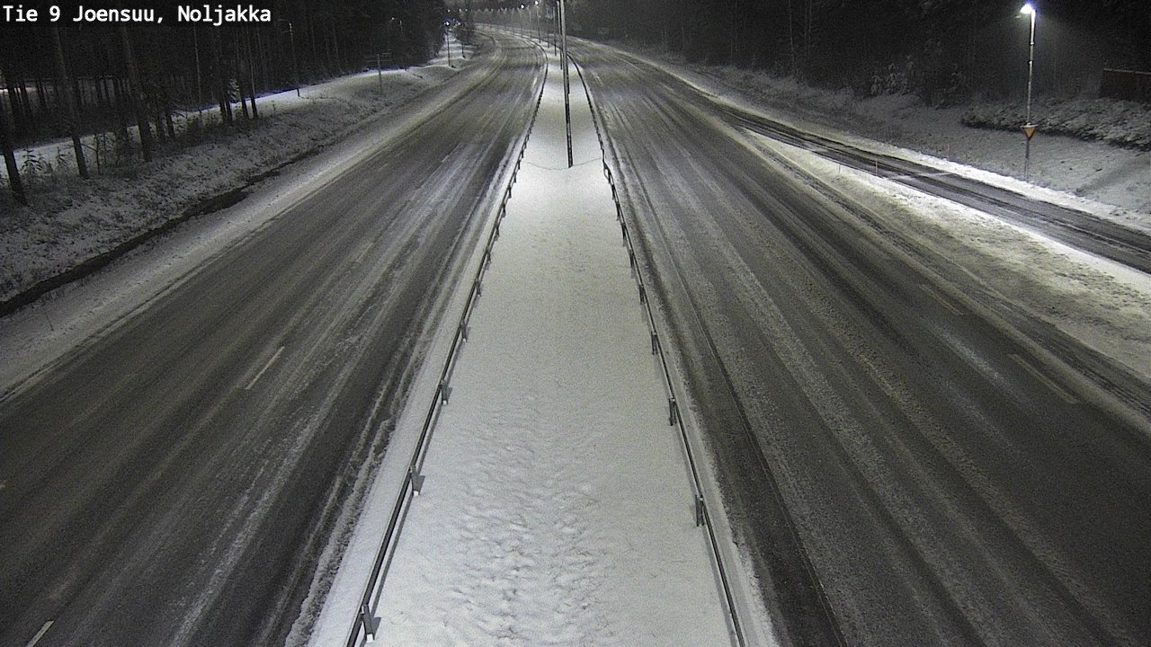 Weather Camera Image Väg 9 Joensuu, Noljakka, Joensuu, Pohjois-Karjala